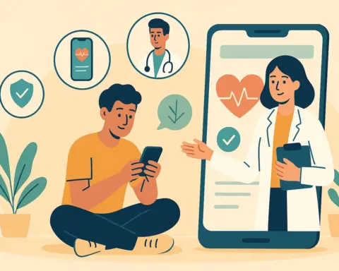 Asesoramiento digital sobre seguro de salud DKV con médico y paciente conectados desde el móvil