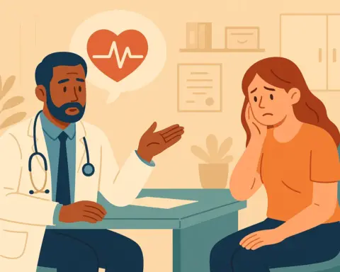 Una mujer preocupada porque su seguro médico no incluye una prueba que necesita.